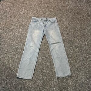 Men’s MNML baggy light wash blue jeans 33x34